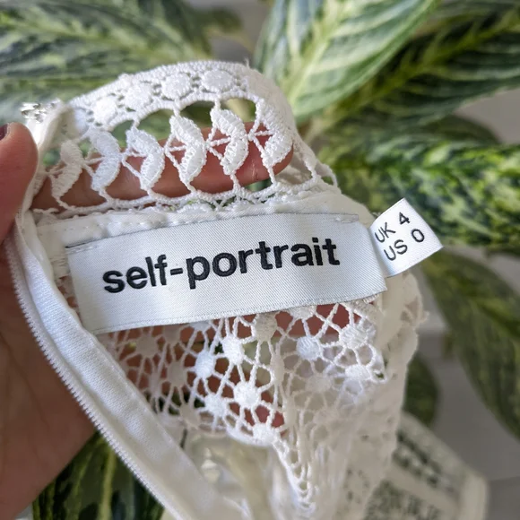 Like New!! Self-Portrait White Lace Blouse